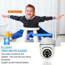 Câmera de Segurança WiFi 360° Full HD 1080p — Visão Noturna e App Celular