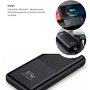 Power Bank 10000mAh Carregamento Rápido USB-C — Portátil para Celular