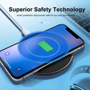 Carregador Sem Fio Wireless Qi 15W — iPhone, Samsung e Celulares com Indução