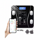 Balança digital inteligente bioimpedância Bluetooth app até 180kg vidro temperado