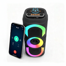 Caixa de som Bluetooth Com Led RGB Portátil USB FM TWS