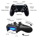 Controle sem fio Ps4  Preto