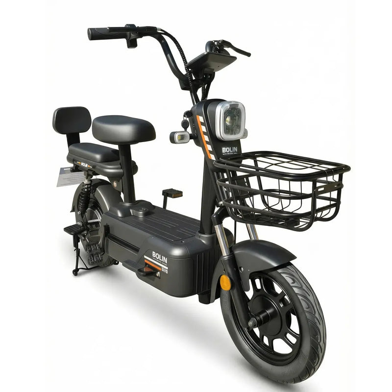 Bicicleta elétrica Bolin 800W 60V preta adulto alta performance autonomia 50km