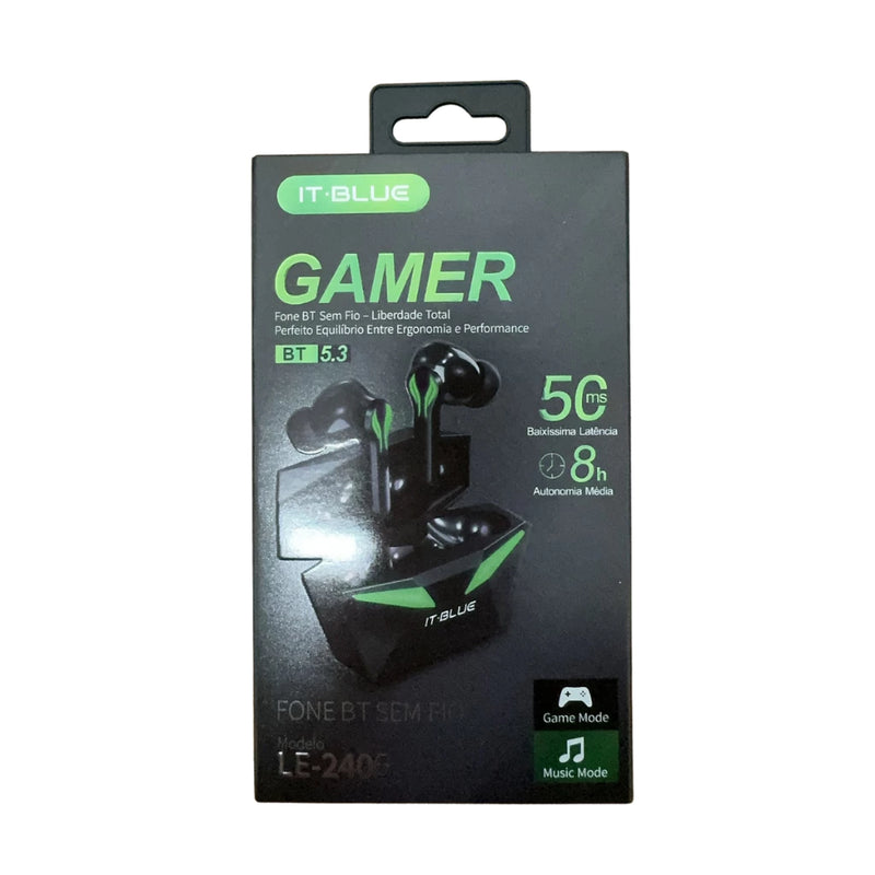 Fone De Ouvido Sem Fio Bluetooth Estéreo Gamer Com Microfone Luz Touch
