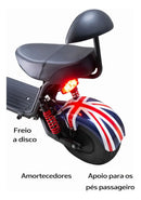 Bicicleta elétrica 48V detalhe motor traseiro e roda larga