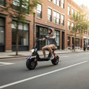 Bicicleta elétrica scooter 1000W detalhe quadro e selim