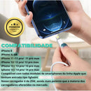 Carregador iPhone 20W USB-C Power Delivery bivolt vista lateral